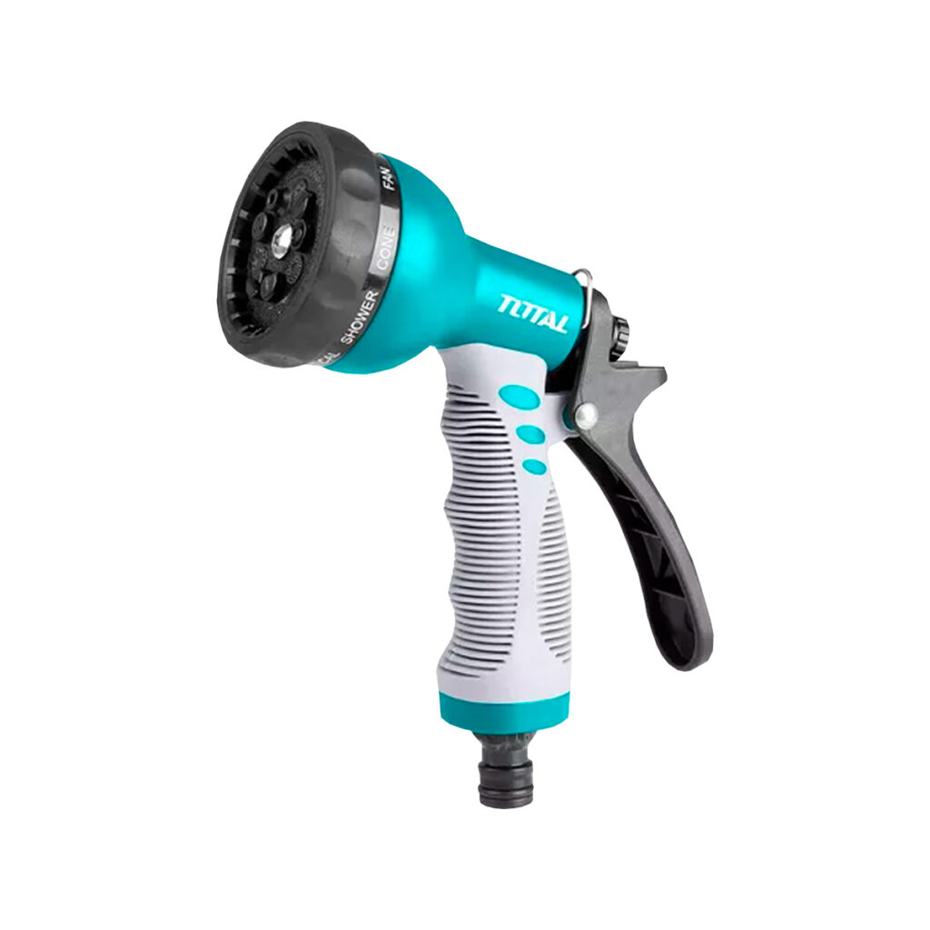 Total Comercio PISTOLA MANGUERA 9 CHORROS PLASTICA TOTAL – Comercio Eléctrico