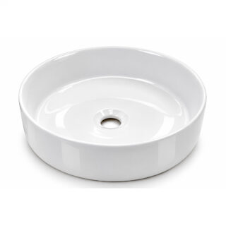LAVAMANOS DE SOBREPONER REDONDO 31X31X12 / BLANCO BRILLANTE